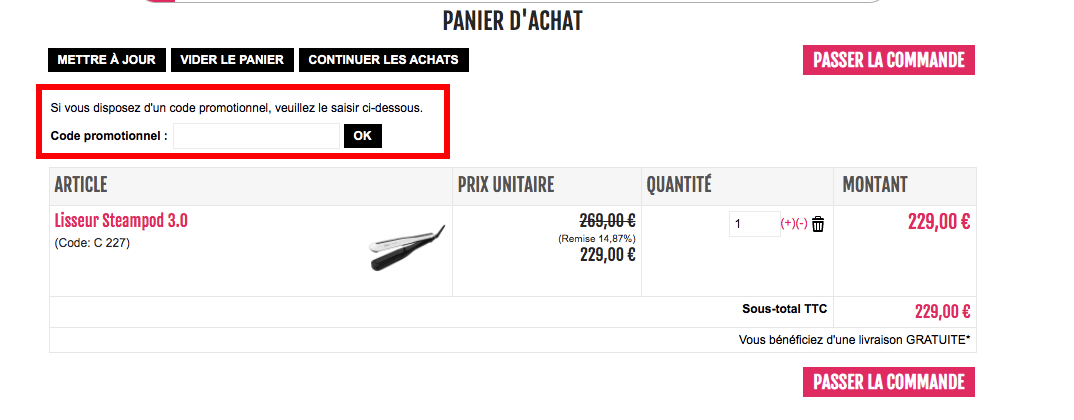 code parrainage ghd