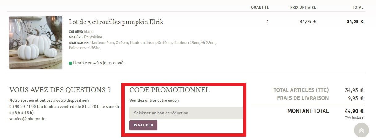 Champ Code Promo Loberon