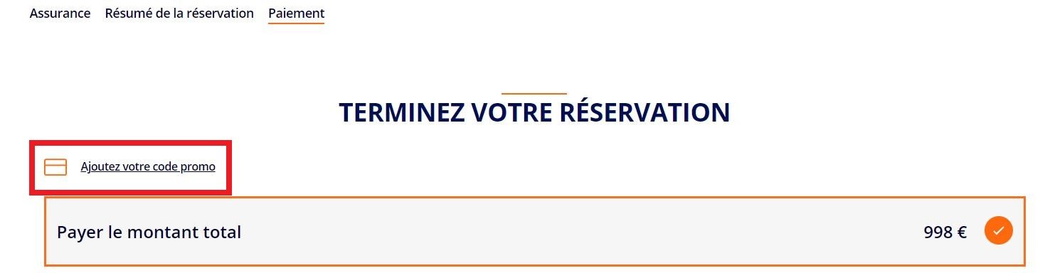 Champ code promo MSC Croisières