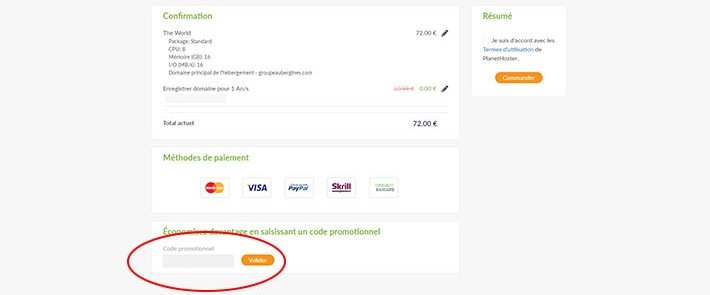 Code promo Planethoster