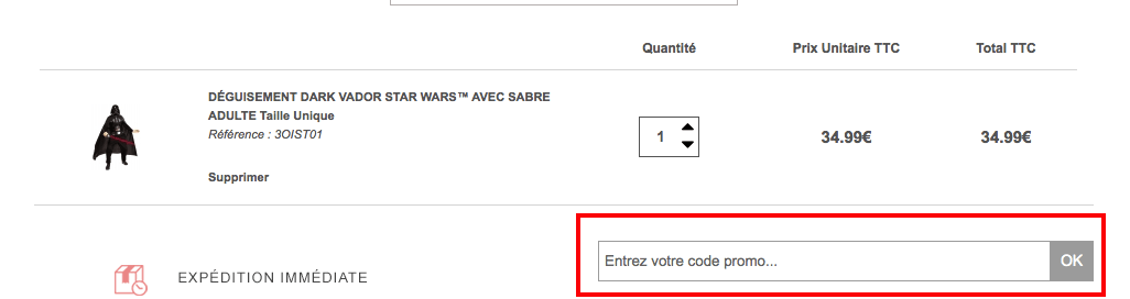 Champ code promo Vegaooparty
