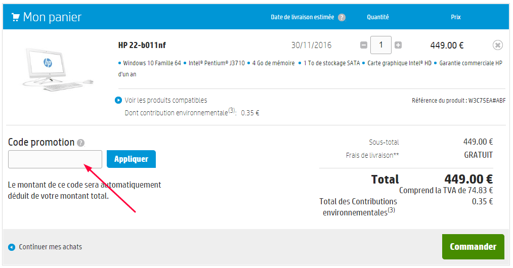 Code promo HP ᐅ 15 de réduction Janvier 2025