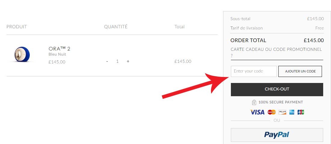 Utiliser un code promo Lelo